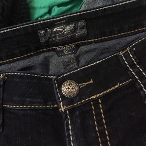 Silver dark wash jeans